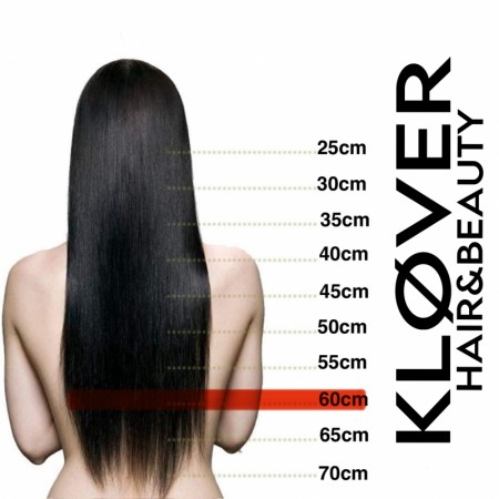 KERATIN HÅR-EXTENSIONS RETT lengde 60cm